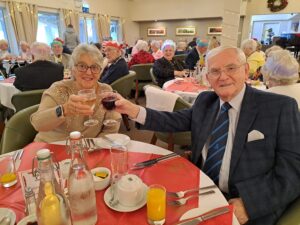 Hawthorns Clevedon residents, during the Family Christmas Lunch